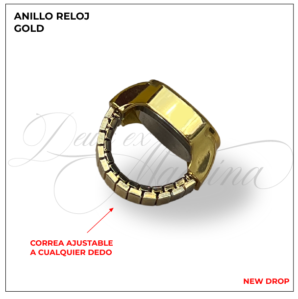 ANILLO RELOJ GOLD