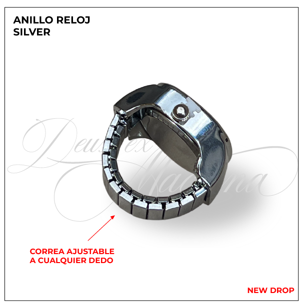 ANILLO RELOJ SILVER